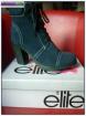 Bottines elite cuir neuves bleu marine t39 - Miniature