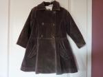 Manteau violet velours lili gaufrette fille 4 ans tbe - Miniature