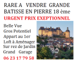 Urgent vend belle batisse en pierre hautefort dans le bourg... - Miniature