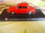 Voiture renault dauphine véhicule de liaison 1960 sur socle - Miniature