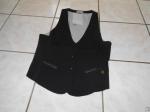 Gilet boléro femme barman smoking noir doublé 40 ou 42... - Miniature