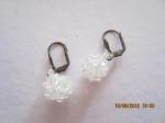 Boucles d'oreilles cristal fait main - Miniature