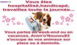 Pension familiale nounou promenade garde chien chat visite... - Miniature